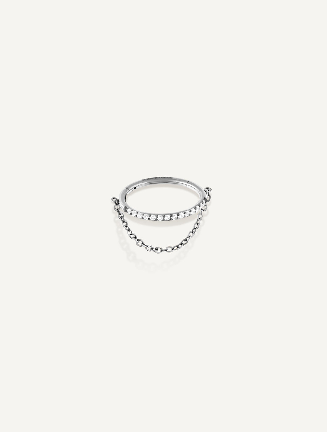 PAVÉE CHAIN RING PIERCING